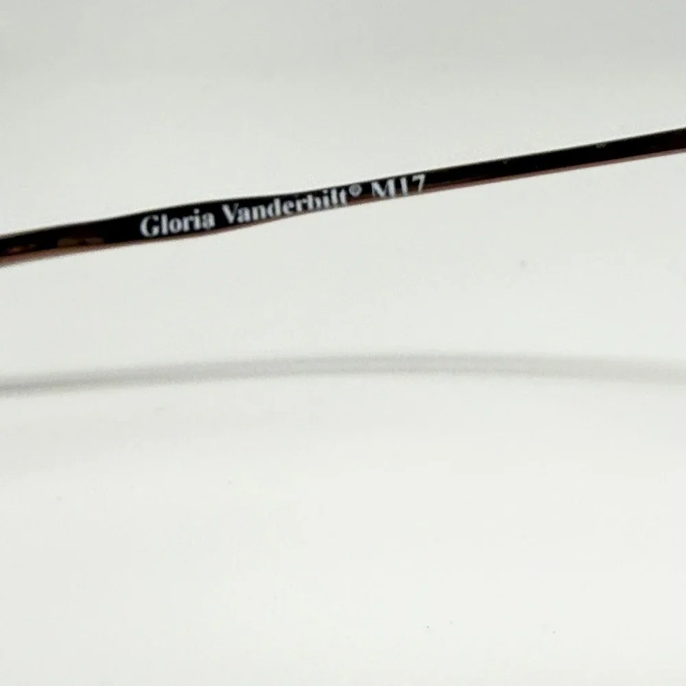 Gloria Vanderbilt M17 Eyeglass Frames Zyloware Oval  Bronze Metal 183 24073